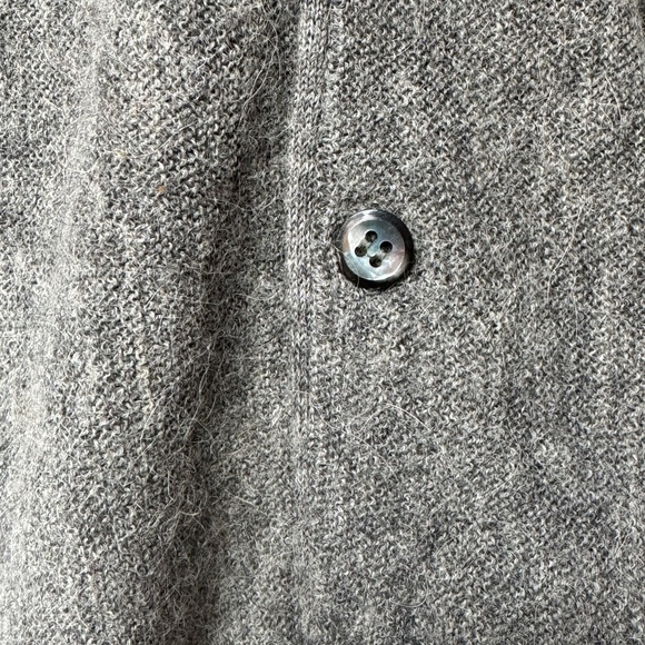 50% alpaca 50% v neck wool cardigan made in USA - Picture 3 of 3